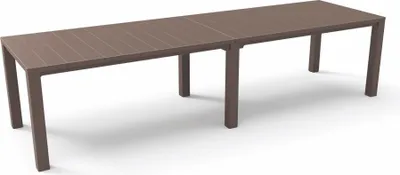 Obrázek produktu pro Jídelní stůl KETER JULIE DOUBLE - 295 x 90 x 74,5 / 147,5 x 180 x 74,5 - cappuccino