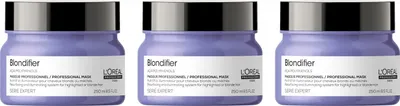 Produktbild von Serie Expert Blondifier Restoring & Illuminating Maske 3x250 ml