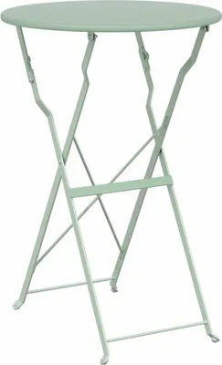 Immagine prodotto di vidaXL Tavolo da bistrot menta chiaro Ø50x71 cm Acciaio verniciato a polvere
