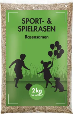 Produktbild von Rasensaatgut Sport- und Spielrasen 2 kg, für ca. 80 m²