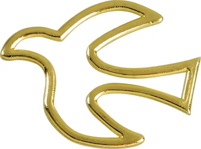 Produktbild von KNORR PRANDELL 218306575 Wachstaube 42 x 32 mm goldfarben