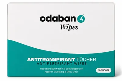 Imagen del producto de Odaban toallitas antitranspirantes, 16 unidades