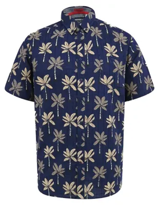 Image de Duke - Chemise pour homme « Davey D555 », jacquard, taille king DC596 (5XL) (bleu marine)