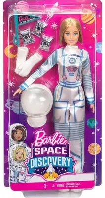 Image de Poupee barbie blonde metier : cosmonaute + 7 accessoires - astronaute - mattel - gtw30