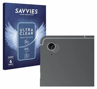 Produktbild von 6x Für Samsung Galaxy Tab S10 FE+ (NUR Kameraschutz) Schutzfolie Savvies Displayschutz Display Schutz Folie Klar Transparent