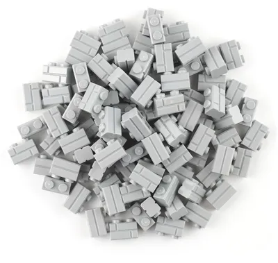 Produktbild von LEGO® 1x2 Mauersteine Bausteine Hellgrau - 98283 NEU! Menge 250x