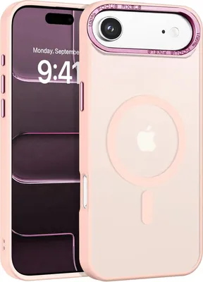 Immagine prodotto di Custodia per iPhone Air Case MagSafe compatibile con il telaio della fotocamera in metallo Custodia a magnete Protezione per i bordi in TPU