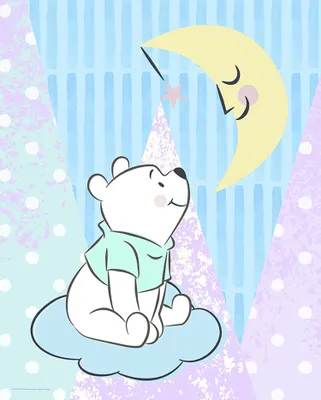 Produktbild von Disney Poster Polyurethander Bär Multicolor - 610186 - 40 x 50 cm