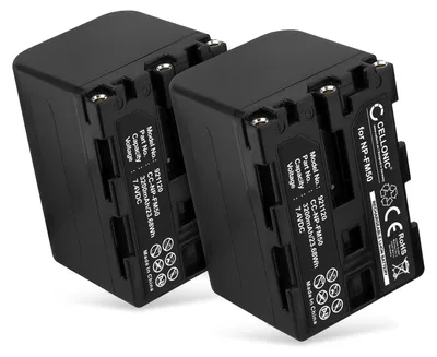 Image de CELLONIC 2x Batterie pour Appareil photo Compatible avec Sony CCD-TRV106, CCD-TRV107, CCD-TRV108, NP-FM30 - (3200mAh, 7.4V)