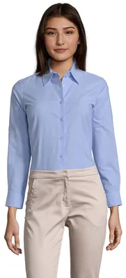 Image de SOLS - Chemisier « Embassy » pour femmes - Business à manches longues LT1645 (XXL) (bleu ciel)