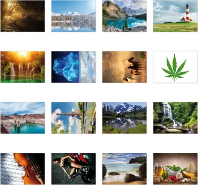 Produktbild von 25 Stück Postkarten MIX - Set aus verschiedenen gemischten Motiven, siehe Abbildungen - Format: DIN A6 ( PKT-011 )