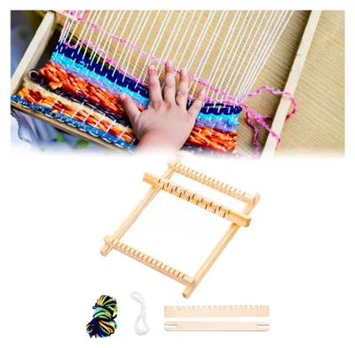 Produktbild von Webstuhl-Set für Handarbeiten, DIY-Webmaschine für Anfänger und Strickschals