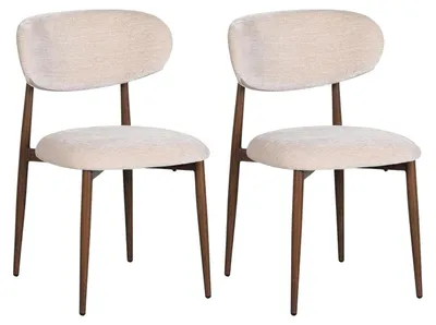 Produktbild von 2er-Set Esszimmerstühle Japandi - Beige
