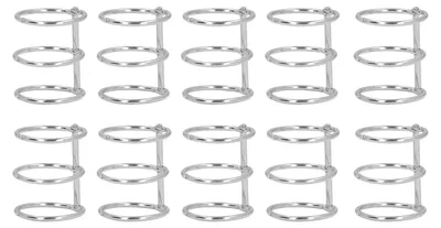 Productafbeelding van Set van 10 RVS 3-Ring Binders voor DIY Projecten