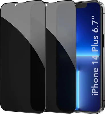 Produktbild von AVANA iPhone 14 Plus Panzerglas Sichtschutz Schutzfolie Display Schutzglas 9H Anti-Spy Panzerfolie 2 Stück