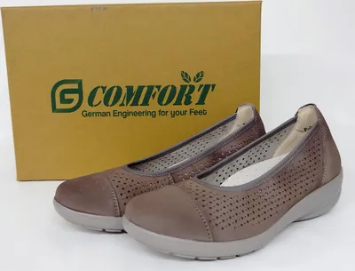 Produktbild von Comfort Damen Slipper grau, durchbrochen mit herausnehmbarer Innensohle 37