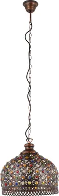 Produktbild von JADIDA Hängeleuchte Hängelampe Pendellampe Pendelleuchte - H110 x Ø33 cm - kupferfarben-antik - 1X60W exkl. - IP20