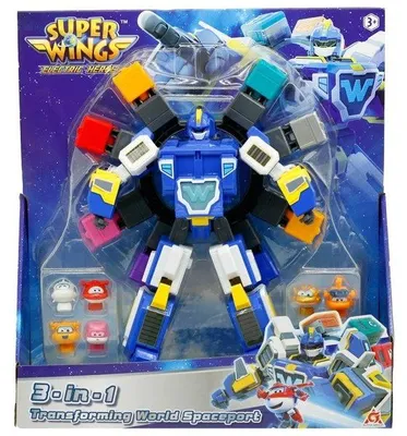 Obrázok produktu pre Sada Super Wings eletric Heroes 3 v 1 transforming world spaceport