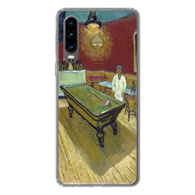 Produktbild von MuchoWow® Handyhülle Schutzhülle Hülle für Huawei P30 Das Nachtcafé - Vincent van Gogh Silikon Softcase Handy Hülle - Kartenbesitzer