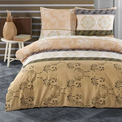 Produktbild von Buymax® Bettwäsche Bettbezug 135x200 cm, Kopfkissenbezug 80x80 cm 2 teilig Deckenbezug Set aus 100% Baumwolle Renforce mit Reissverschluss