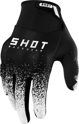 Obrázok produktu pre Motokrosové rukavice Shot Drift Edge, čierna/biela, 12
