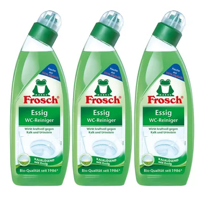Produktbild von 3x Frosch Essig WC-Reiniger 750 ml - Kalklösend mit Essig