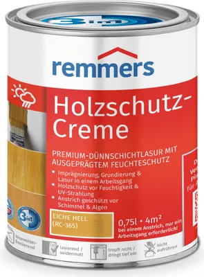 Produktbild von Remmers Holzschutz-Creme 3in1 eiche hell (RC-365) 0,75 l, Holzlasur aussen