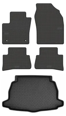 Produktbild von Gummimatten + Kofferraumwanne für Toyota C-HR I 2016-2023 (SUV) – Schwarz, passgenau – Wielganizator
