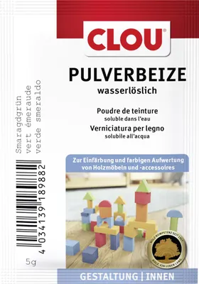 Produktbild von Clou Holzbeize 5 g smaragdgrün