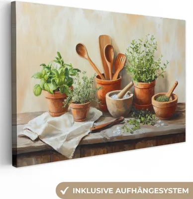 Obrázok produktu pre Nástenná dekorácia 120x80 cm - Zátišie - kvetináče, plátno obrazy obývacia izba