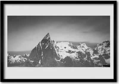 Produktbild von Bild 100x70 MDF-Rahmen Wandkunst Berglandschaft