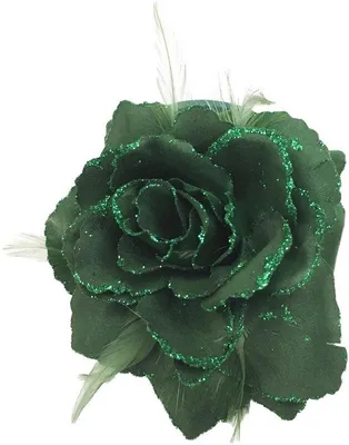 Image de Fleur pour cheveux fuchsia, grande, 1 pièce