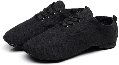 Productafbeelding van Flexibele damesschoenen voor dansen, gemaakt van canvas, met een antislipzool en een splitzool