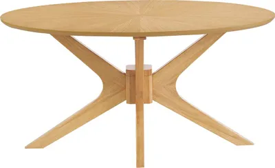 Produktbild von Miliboo - Ovaler Couchtisch aus hellem Eichenholz L90 cm DIELLI