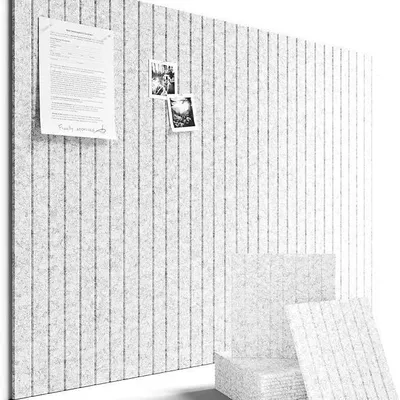 Obrázek produktu pro Plstěná nástěnka 120 x 90 cm, balení 12 kus?, alternativa korkové nástěnky se 70 samolepicími podlo?kami, nástěnka na prohlí?ení, nástěnka s fotkami a nástěnka na poznámky do kancelá?e, dětského pokoje a ?koly (st?íbrno?edá)
