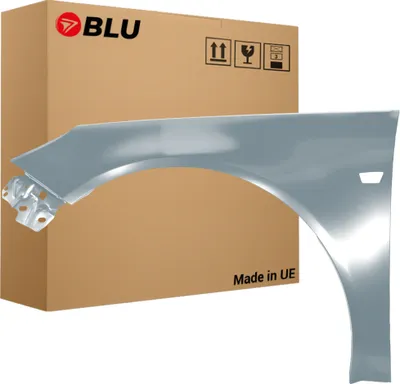 Zdjęcie produktu dla BLU Błotnik pasujący do Opel Insignia G09 Z163 Lewy Srebrny StarSilber | 2008-2017 | Przedni Przód | Lakierowany | Gotowy do montażu  | Stal