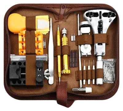 Image de Kit d'outils de réparation d'horloges comprenant 149 pièces