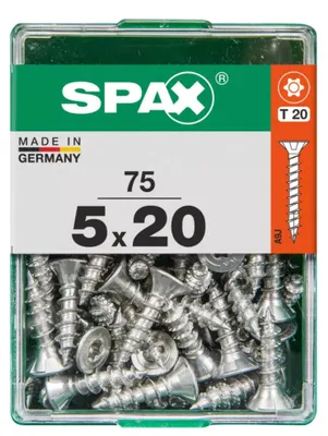 Produktbild von Spax Universalschrauben 5.0 x 20 mm TX 20 - 75 Stk.