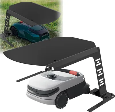 YUENFONG Mähroboter Garage Schutzüberdachung für Rasenroboter Klappbare Überdachung Dach UV-Schutz Carport für Mähroboter Rasenmäher Rasenroboter Automower, 77x94x36cm