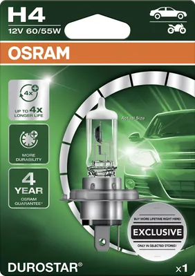 Produktbild von Osram Scheinwerferlampe H4 Durostar 2.0