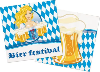 Produktbild von 20  Servietten Bier Liesl 33cm
