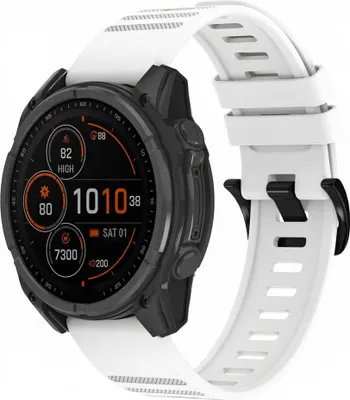 Immagine prodotto di imoshion QuickFit® Stripe Cinturino in silicone - Connettore Garmin 22 mm - Bianco