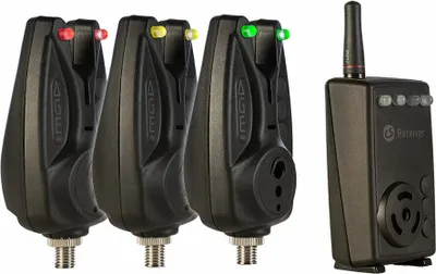 Zdjęcie produktu dla Carp Sounder Age One Radio Bite Alarm 3+1 Zestaw różne kolory Kolory