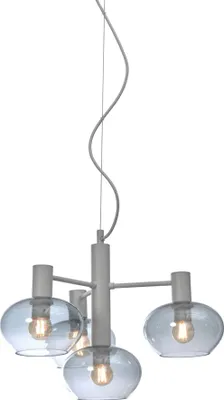 Produktbild von it's about RoMi - Hängeleuchte Bologna - Grau - 43x43x34cm Hängelampe - Esstischlampe - Wohnzimmerlampe - Schlafzimmerlampe - Wohnzimmer