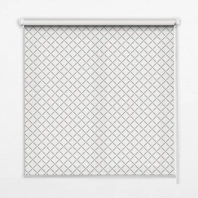 Produktbild von Seitenzug-Rollo Fensterrollo Jalousie - Thermo-Rollo Verdunkelungsrollo - 130x180 cm - Rhomben