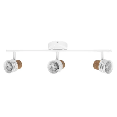 Zdjęcie produktu dla LEDVANCE DECOR SPOT CORK, 3 x 3,4W, 690lm, biały, reflektor, regulowane głowice, wszechstronny, reflektor wewnętrzny, wymienne lampy LED, ściemnialna, ciepła biała barwa światła, GU10