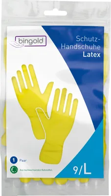 Obrázek produktu pro Kärcher Schutzhandschuhe Latex gelb L 3.346-206.0