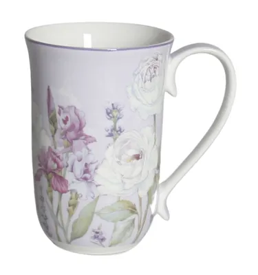 Obrázok produktu pre HOME ELEMENTS Porcelánový hrnček 400 ml, Levanduľa