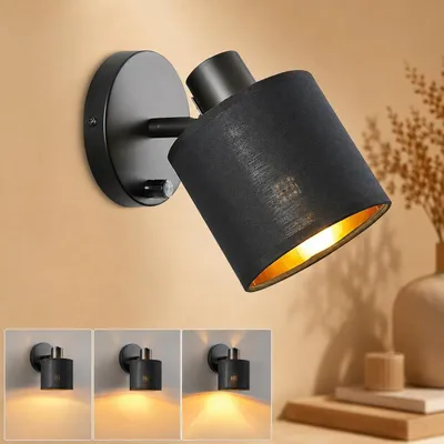 Productafbeelding van Wandlamp Met Schakelaar Dimbaar E27 Slaapkamer