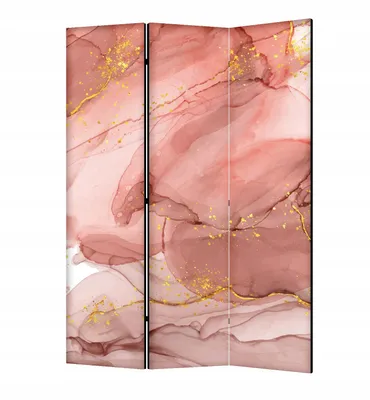 Produktbild von framed concept - Paravent Raumteiler Holz 135x172 cm, 3-teilig beidseitig, Sichtschutzwand